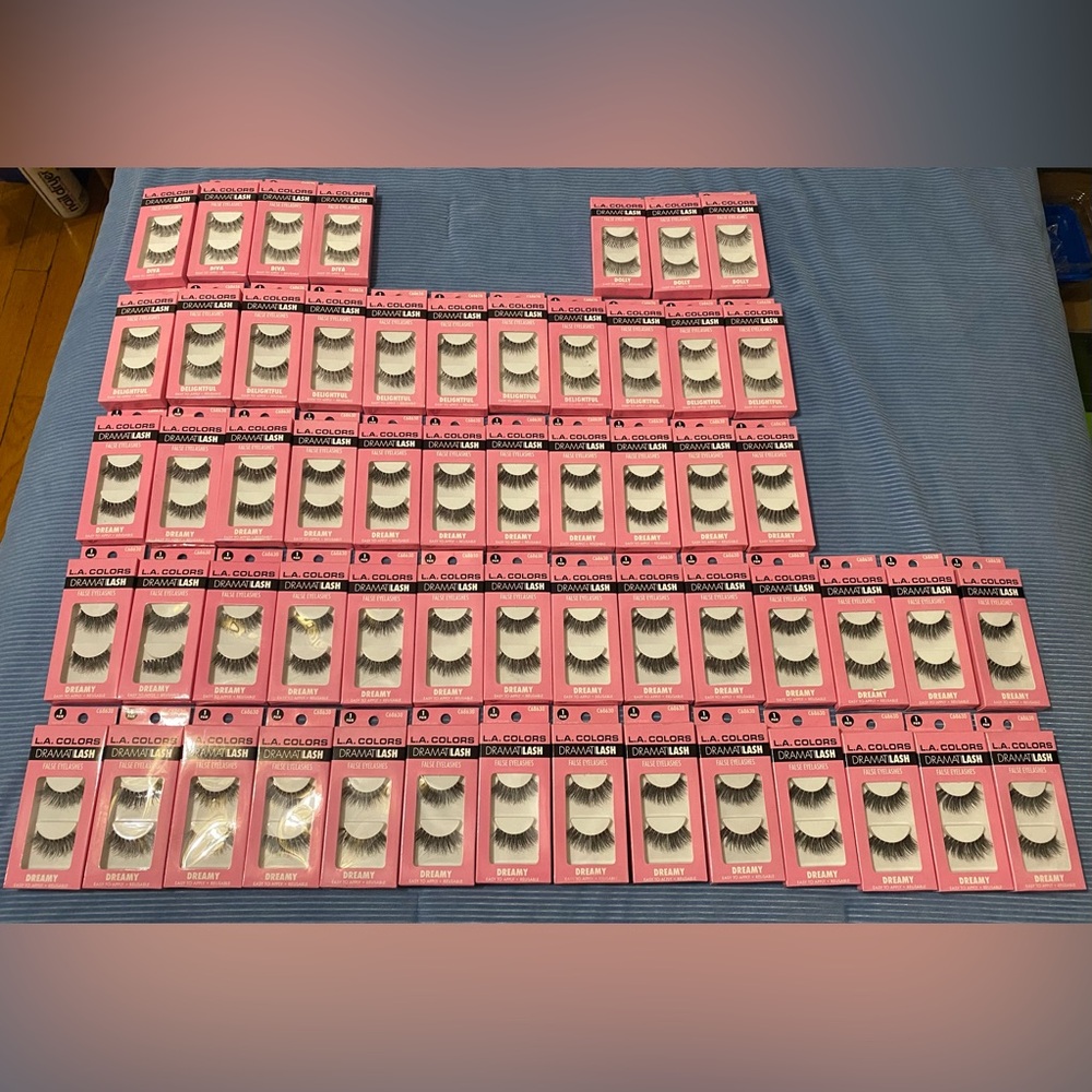 57 pairs of Faux Lashes bundle by L.A. Colors: DramatiLASH!
